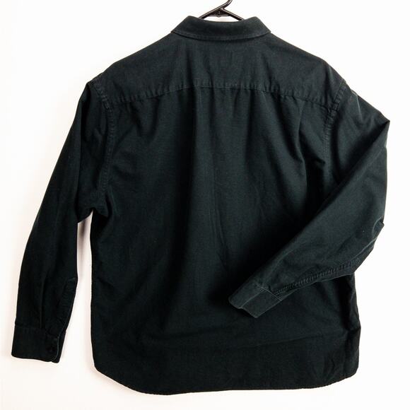 UNTUCKit Brushed Cotton Button Up Shirt Men's 2X Black Office Casual Modern - Picture 10 of 12